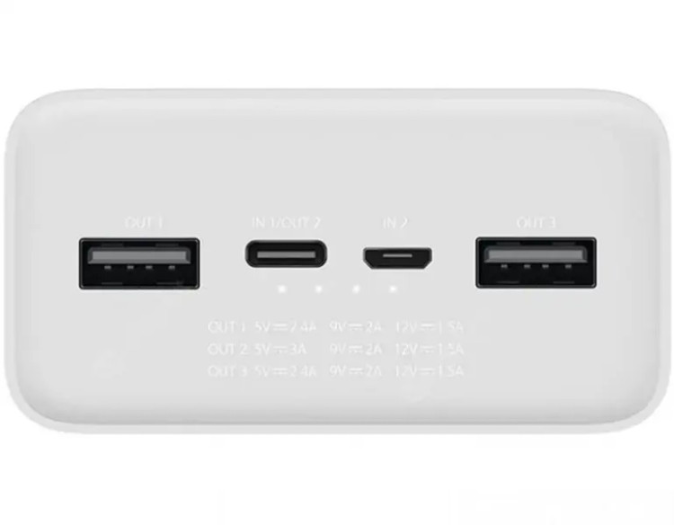 پاوربانک 30000 شیائومی مدل PB3018ZM Mi Power Bank 3 با شارژ سریع 18W
