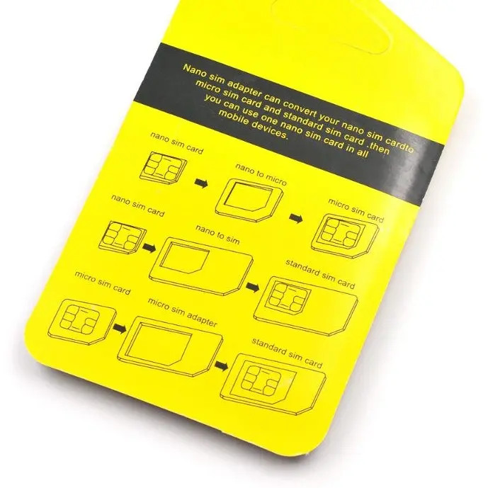 تبدیل سیم کارت های نانو و میکرو Nano Sim Adapter به 5 در1