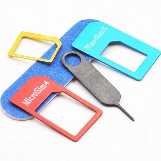 تبدیل سیم کارت های نانو و میکرو Nano Sim Adapter به 5 در1