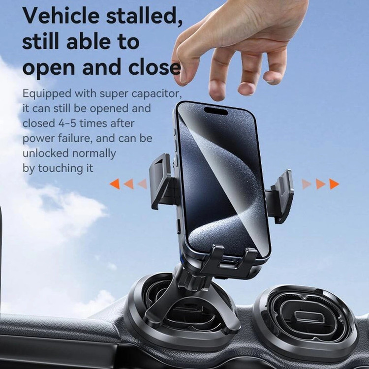 هولدر وایرلس شارژ 15 وات دریچه کولری یسیدو Yesido C312 Auto Wireless Charging holder