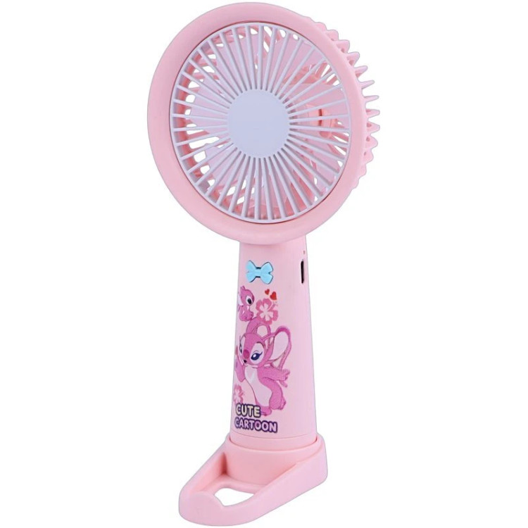 پنکه دستی و رومیزی شارژی و استند گوشی به مدل Mini Fan NO.XJD-267 صورتی