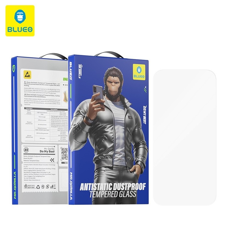 محافظ صفحه نمایش شیشه ای نانو مدل بلوئو آیفون13 و 13 پرو high definion tempered glass apple 13 , 13 pro شفاف