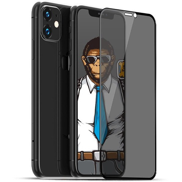 گلس/محافظ صفحه نمایش شیشه ای حریم شخصی نانو مدل آیفون 12 پرومکس blueo 3D anti peep glass apple iphone 12 pro max