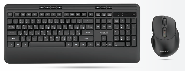 کیبورد و موس بی سیم هیسکا مدل H-MK25W
