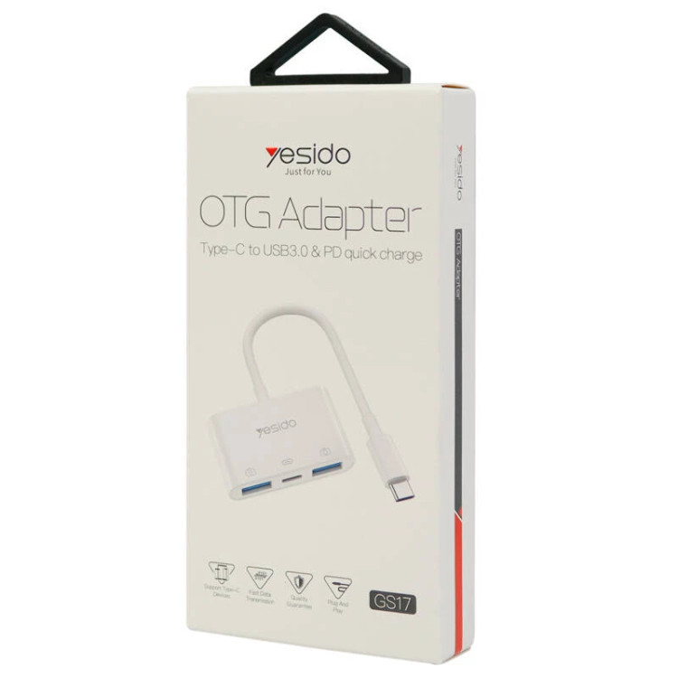 مبدل USB-C به USB-C / USB یسیدو مدل GS17