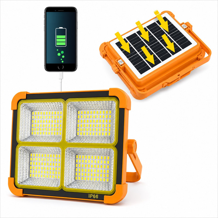 پرژکتور خورشیدی مدل solar led light با درجه حفاظت ip66