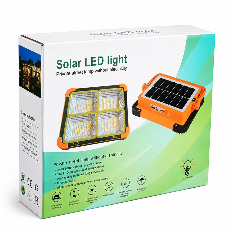پرژکتور خورشیدی مدل solar led light با درجه حفاظت ip66