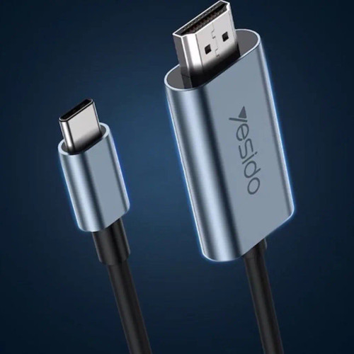 کابل تبدیل USB-C به HDMI یسیدو مدل HM10 طول 2 متر