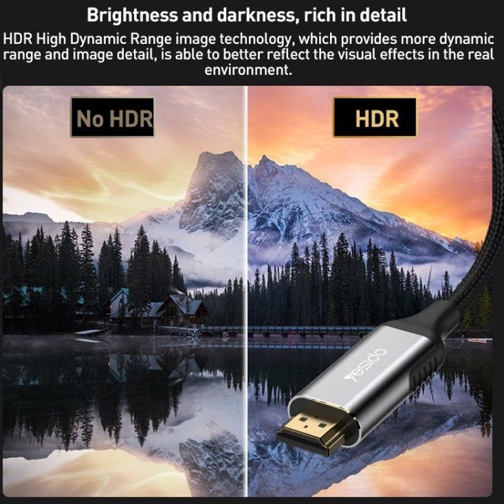 کابل HDMI یسیدو HM11 کیفیت 8K طول 1.8 متر