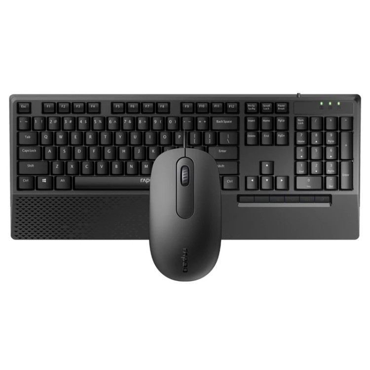 کیبورد و ماوس رپو مدل RAPOO NX2000 مشکی با گارانتی 18 ماهه پانا