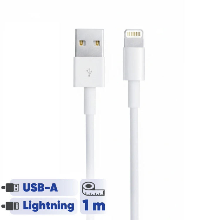کابل شارژ USB به لایتنینگ اپل، ۱ متری