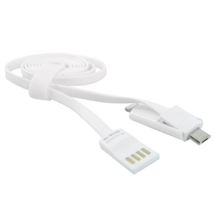 کابل شارژ 2 در 1 ARUN مدل B110M6 لایتنینگ و MICRO USB طول 1 متر