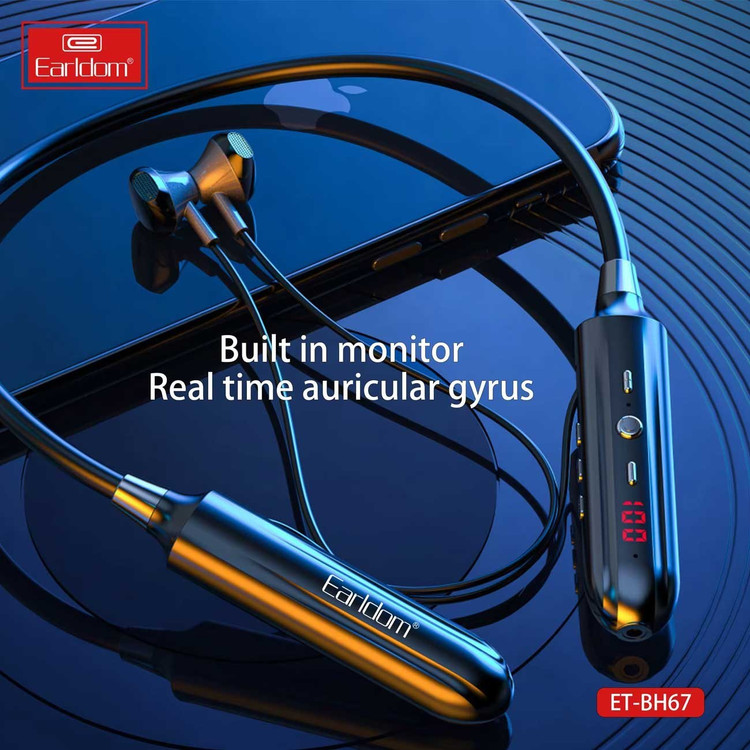 هدفون بلوتوثی گردنی ارلدام مدل ET-BH67-نمایشگر دیجیتال-Bluetooth 5.2