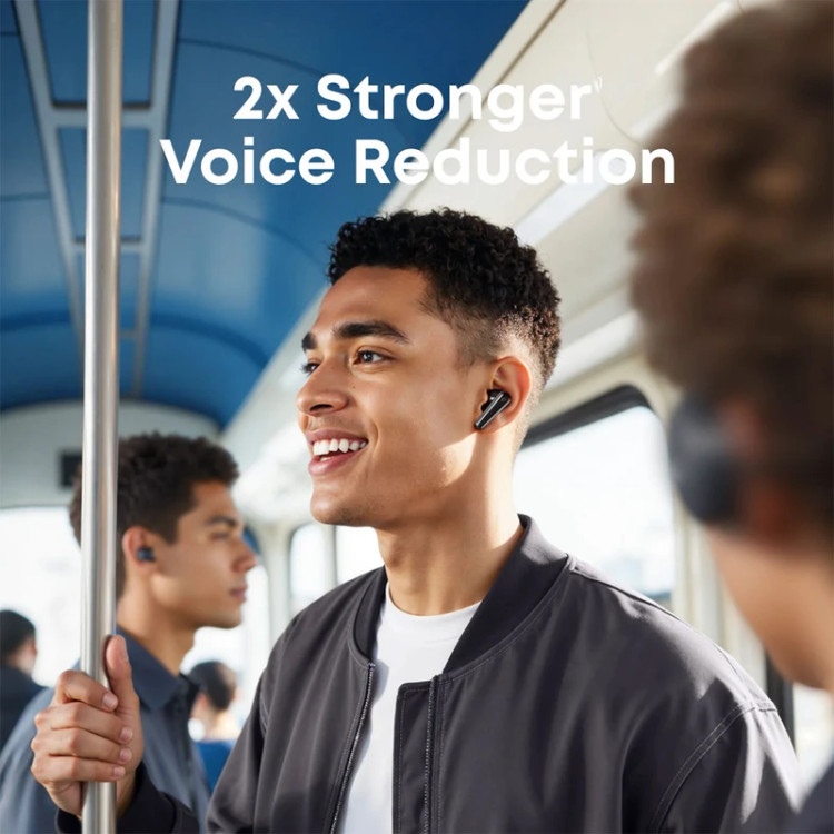 هدفون بلوتوثی انکر مدل Soundcore Liberty 5 با نویز کنسلینگ فعال (ANC)، دارای سنسور نوری داخل گوش و مقاوم در برابر رطوبت و عرق سفید