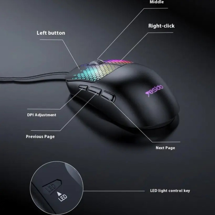 gaming mouse yesido kb32 /ماوس گیمینگ یسیدو کی بی 32