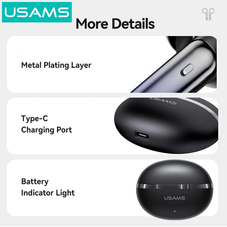 ایرپاد برند Usams مدلEcho E02 مشکی