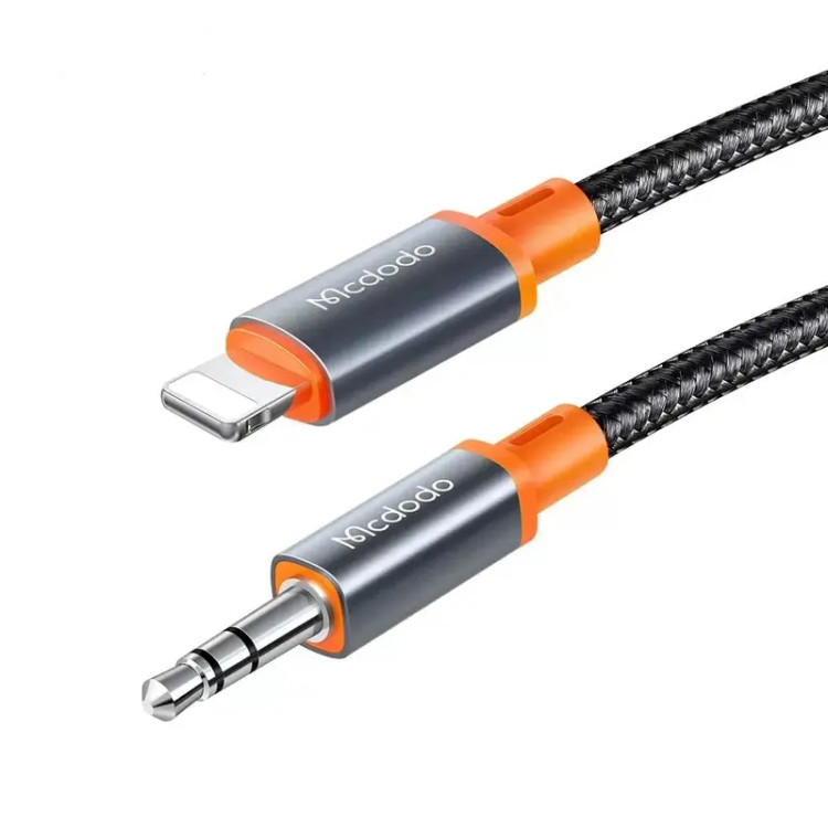 aux - کابل تبدیل لایتنینگ به جک 3.5 میلی متری مک دودو مدل CA-0890 طول 1.8 متر