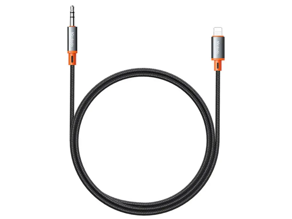 کابل تبدیل لایتنینگ به جک 3.5 میلی‌متری مک دودو Mcdodo CA-0780 Castle Series Lightning to DC3.5 Male Cable مشکی