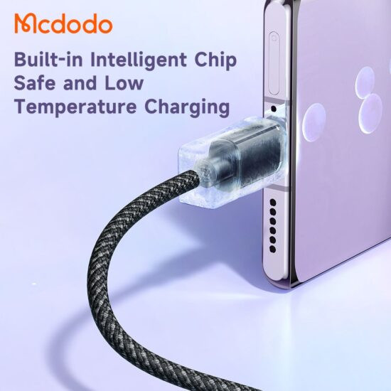 کابل شارژ type c به type c مک دودو مدل CA-367 توان 100 وات PD فست شارژ 5 آمپر طول 120 سانتی متر