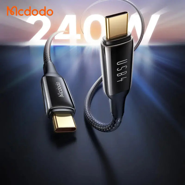کابل USB C به USB C مک دودو مدل CA-299 فست شارژ و پشتیبانی از انتقال تصویر