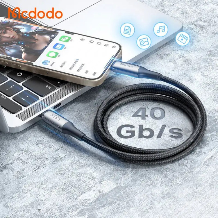 کابل USB C به USB C مک دودو مدل CA-299 فست شارژ و پشتیبانی از انتقال تصویر