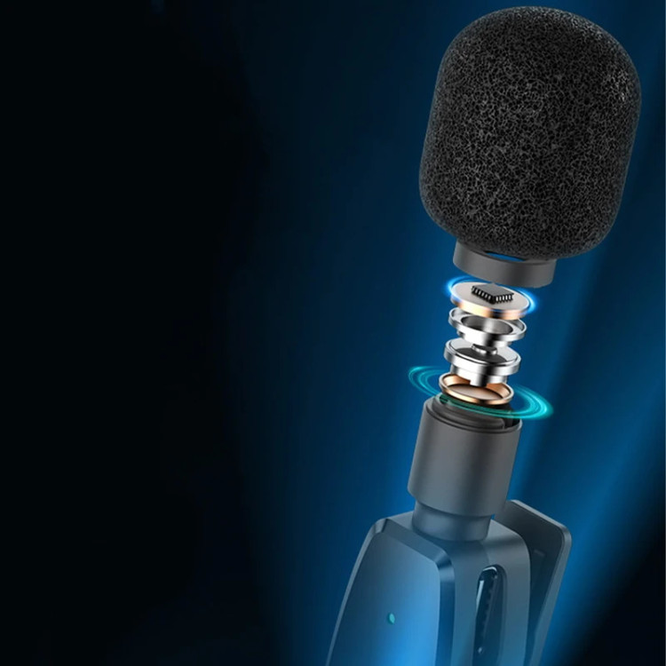 میکروفون یقه ایی بی سیم یسیدو مدل KR12 رابط lightning مناسب آیفون با حذف نویز