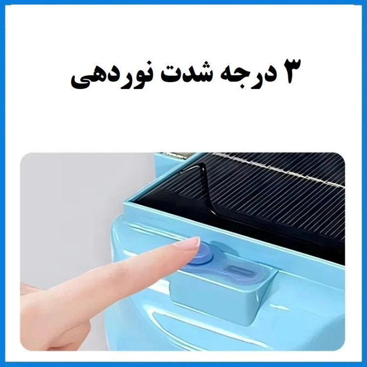 چراغ کمپینگ شارژی و پنل خورشیدی آویز دار مدل NMS-13C