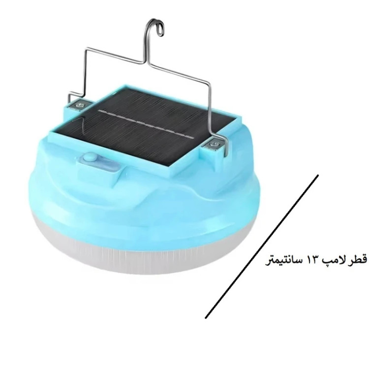 چراغ کمپینگ شارژی و پنل خورشیدی آویز دار مدل NMS-13C