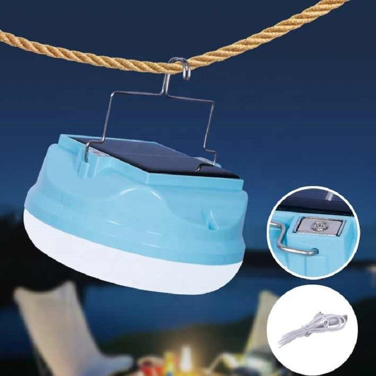 چراغ کمپینگ شارژی و پنل خورشیدی آویز دار مدل NMS-13C