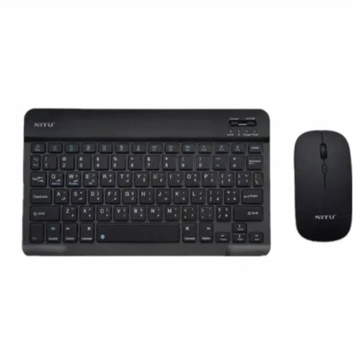 ست کیبورد و ماوس بی سیم نیتو مدل NKB02 با اتصال بلوتوث و دانگل 2.4 USB