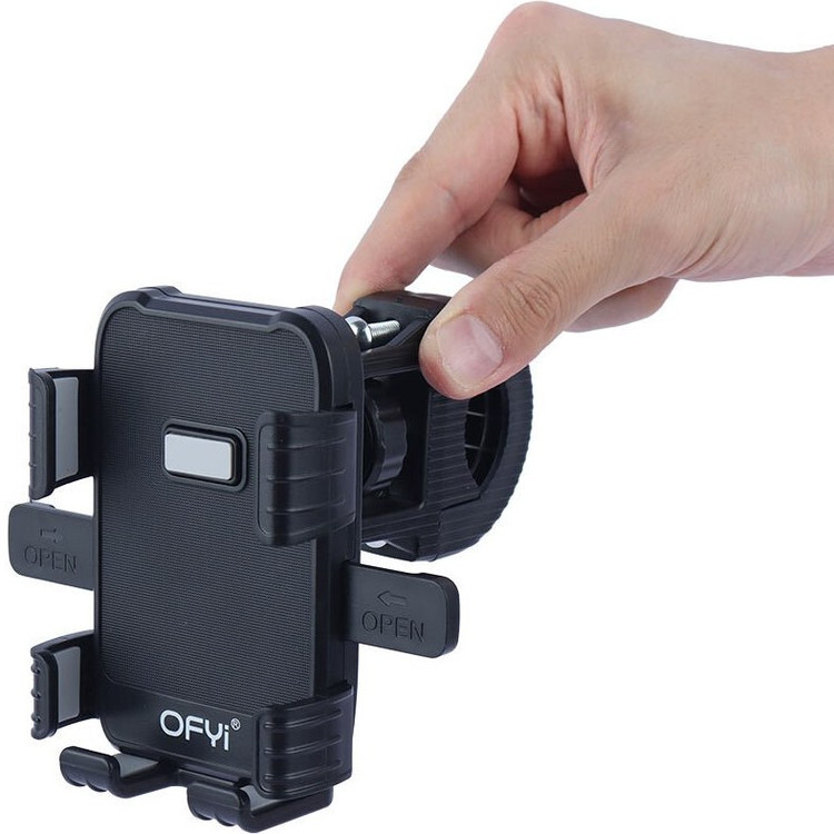 هولدر و پایه نگهدارنده گوشی موبایل موتور سیکلت و دوچرخه مدل HD18 فلزی با قابلیت 360
