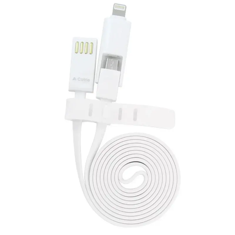 کابل شارژ 2 در 1 ARUN مدل B110M6 لایتنینگ و MICRO USB طول 1 متر