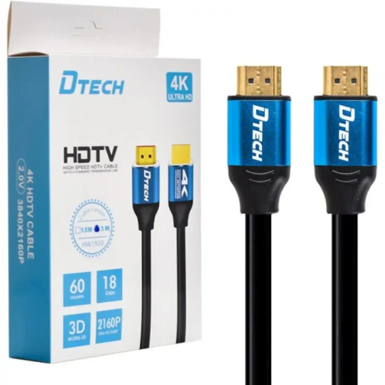 کابل اچ دی ام آی 3متری دیتک مدل DTECH DT-H005 3M