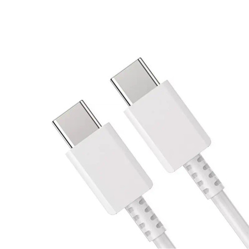 کابل شارژ سامسونگ مدل TYPE-C 25W به TYPE-C سفید