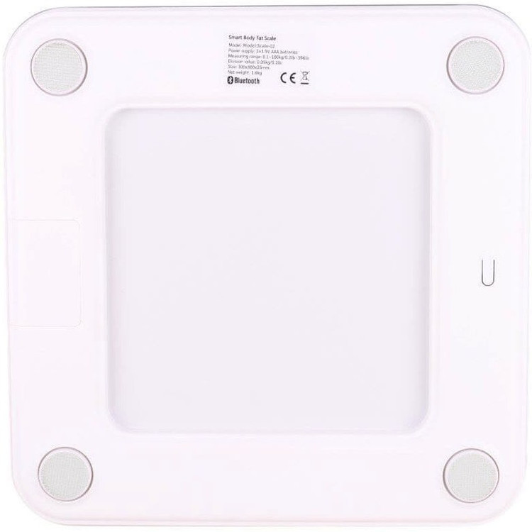 ترازو هوشمند آنالیز ترکیب بدن02 BIVA مدل SMART BODY SCALE ظرفیت 180 کیلوگرم و اتصال بلوتوث سفید