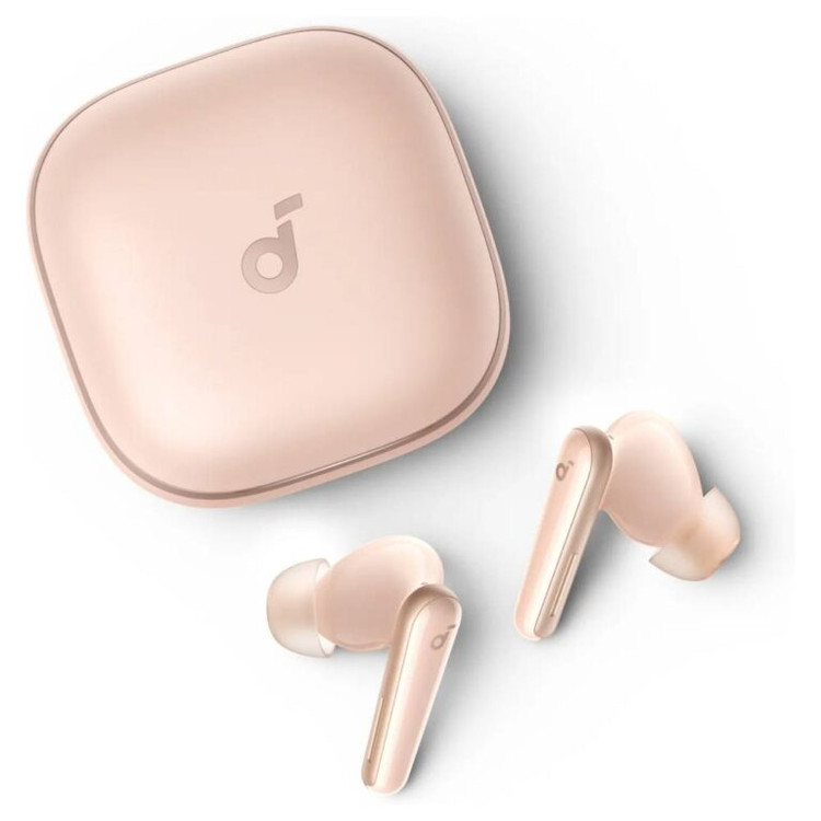 هدفون بلوتوثی انکر مدل Soundcore Liberty 5 با نویز کنسلینگ فعال (ANC)، دارای سنسور نوری داخل گوش و مقاوم در برابر رطوبت و عرق رزگلد