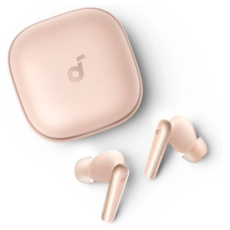 هدفون بلوتوثی انکر مدل Soundcore Liberty 5 با نویز کنسلینگ فعال (ANC)، دارای سنسور نوری داخل گوش و مقاوم در برابر رطوبت و عرق رزگلد