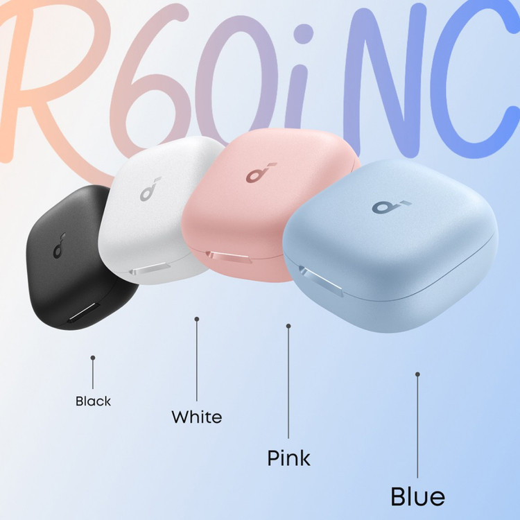 هندزفری بلوتوثی انکر مدل SOUNDCORE R60 NC با نویز کنسلینگ تطبیقی اصلی آبی