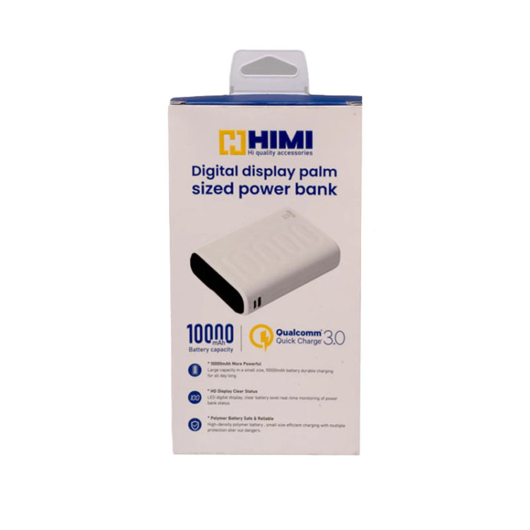 پاور بانک 10000 میلی آمپر ساعت HIMI مدل VOLTA MINI VQ با شارژ سریع و نمایشگر دیجیتال و گارانتی تعویض