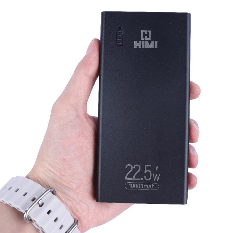 پاور بانک 10000 میلی آمپر HIMI VOLTAS با شارژ سریع و سه پورت و نمایشگر ال ای دی و گارانتی تعویض