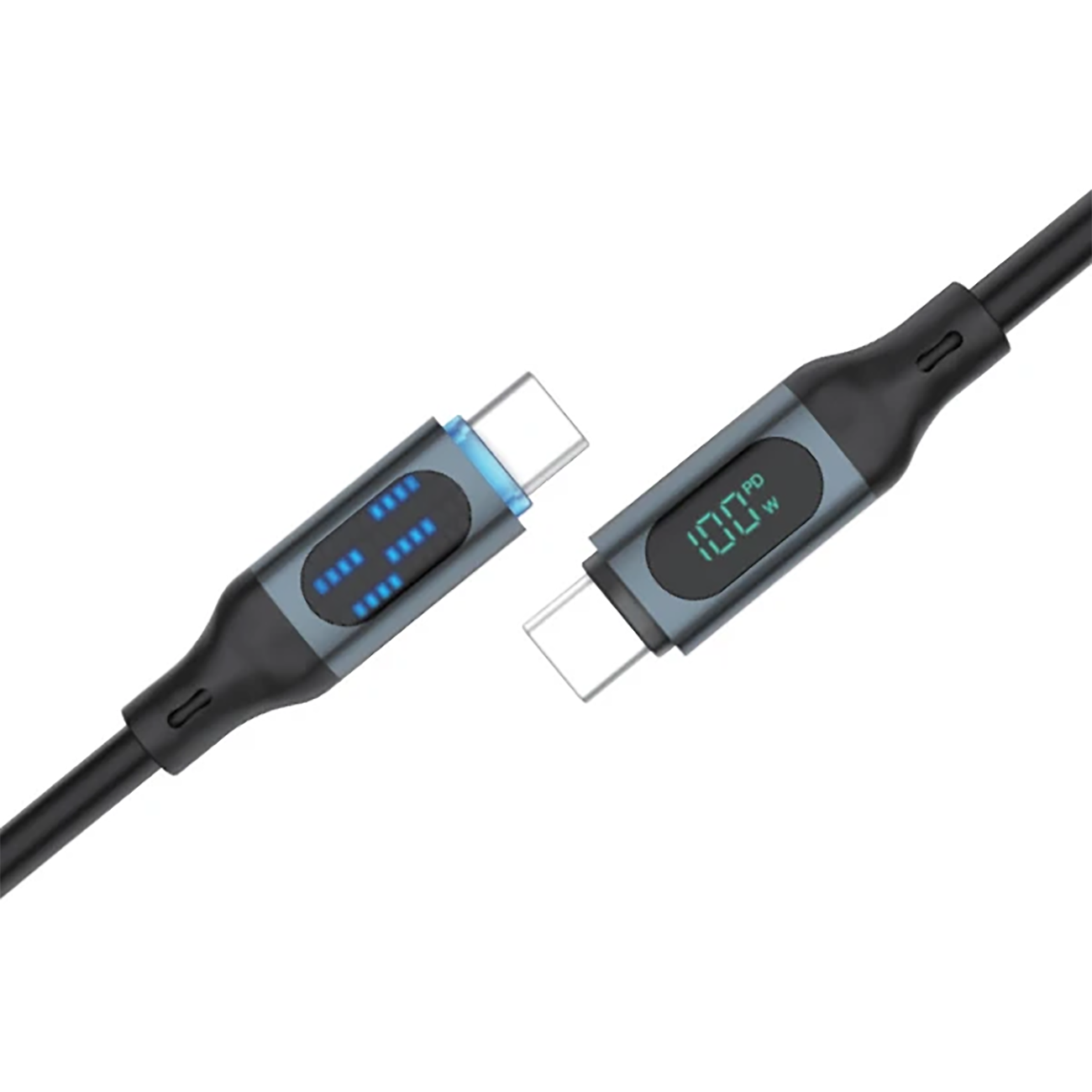 کابل دو سر تایپ سی فست شارژ 100 وات هیمی Fusion Max 2 VQ-D140 طول 1.5 متر نمایشگر دیجیتال و گارانتی تعویض