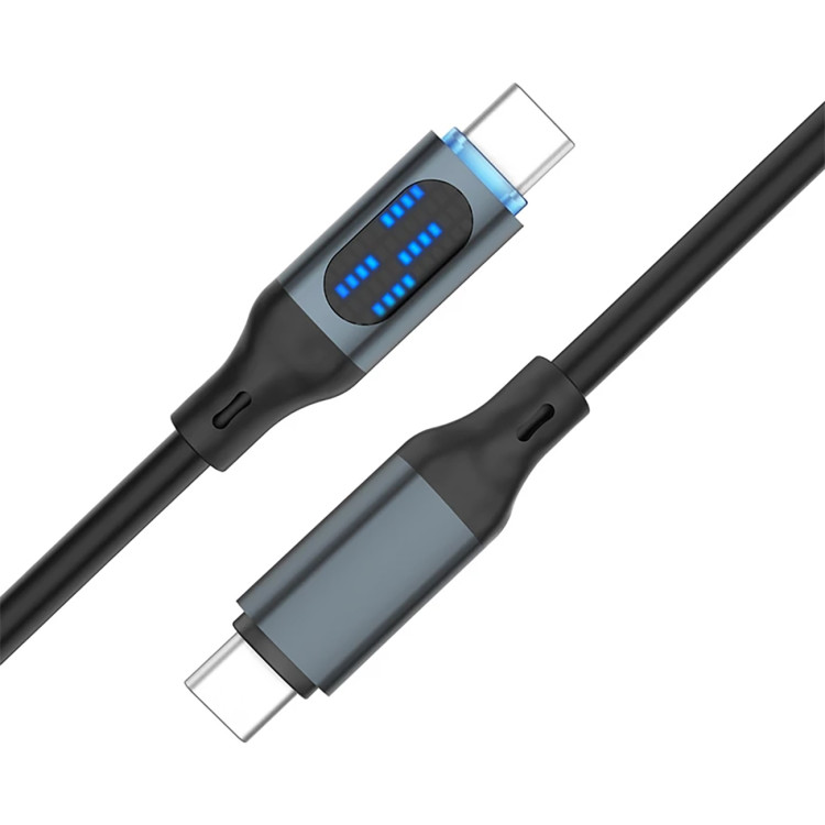 کابل دو سر تایپ سی فست شارژ 100 وات هیمی Fusion Max 2 VQ-D140 طول 1.5 متر نمایشگر دیجیتال و گارانتی تعویض