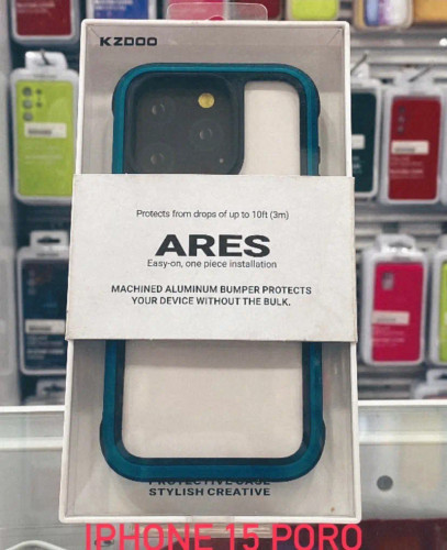 قاب KZDOO Ares اورجینال آیفون 15 پرو iphone 15 poro رنگ سرمه ایی