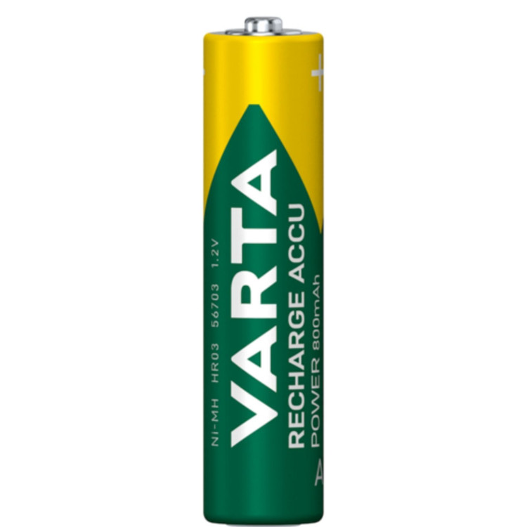 باتری نیم قلمی قابل شارژ وارتا varta مدل ACCU power Ready-to-use 800 بسته 2 عددی2