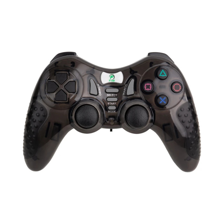 دسته بازی بی سیم p-net x 14 گیم پد وایرلس برای ps3 ,ps2,pc,android tv