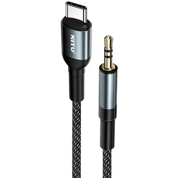 کابل تبدیل USB-C به AUX نیتو مدل NITU NAC020 طول 1 متر مشکی