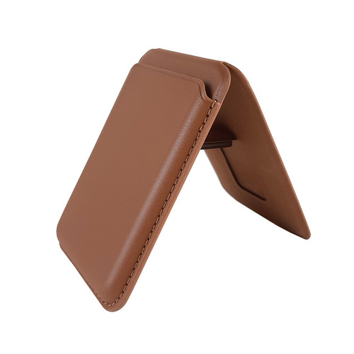 ولت ( جا کارتی ) چرمی مگ سیف اپل Apple iphone MagSafe Leather Wallet استند شو مشکی