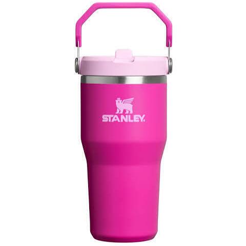 تراول ماگ و قمقمه سفری و ورزشی استنلی مدل STANLEY flip straw tumbler صورتی