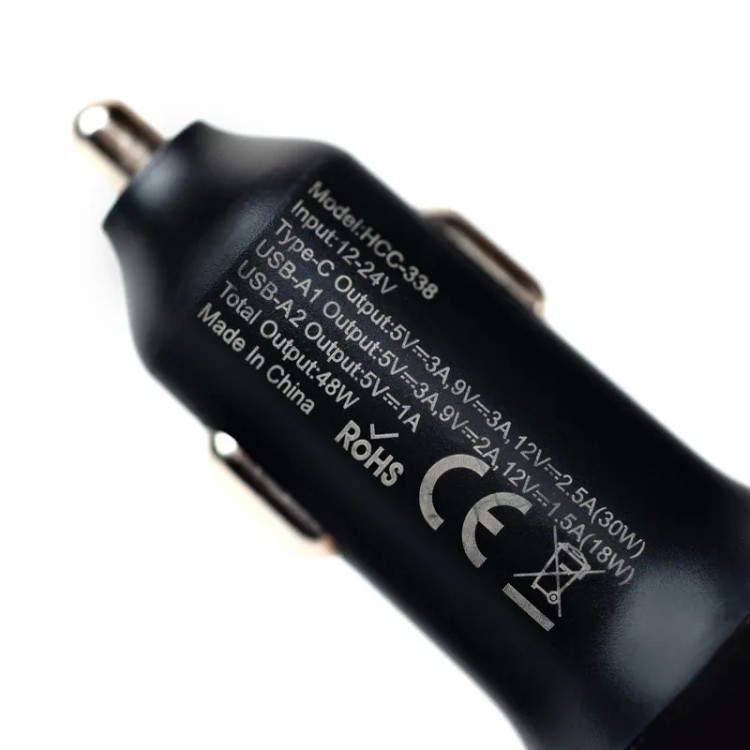 شارژر فندکی و اف ام پلیر بلوتوثی 30 وات هیسکا HCC-338
