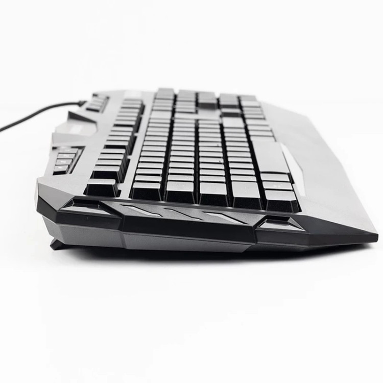 کیبورد گیمینگ هیسکا مدل HX-KEG400 RGB، سوییچ ممبران، Full-Size نورپردازی RGB اتصال USB گیمینگ